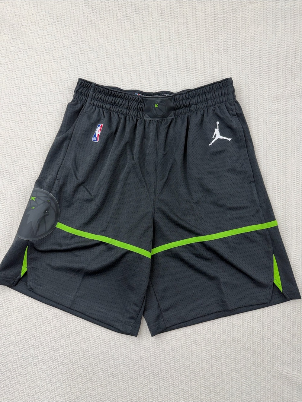 Minnesota Timberwolves Authentic On Court Game Shorts - Gray - size S/L